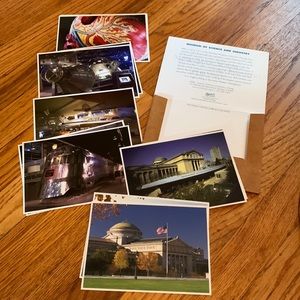 Vintage 2001 Chicago museum of science and industry set of 12 postcards